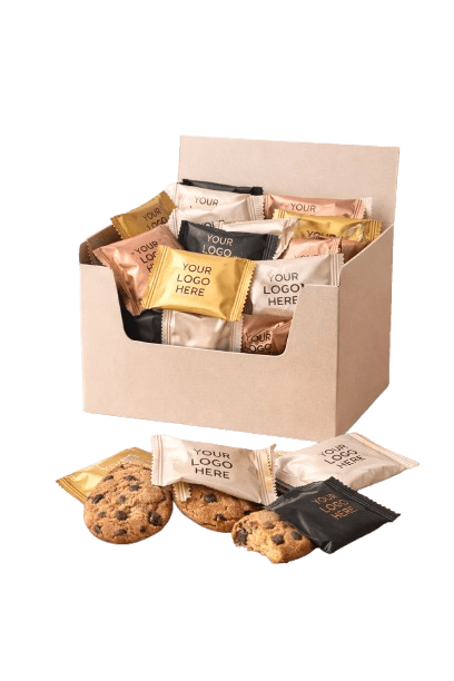 Free branded cookie sample kit box by Snackify Dubai